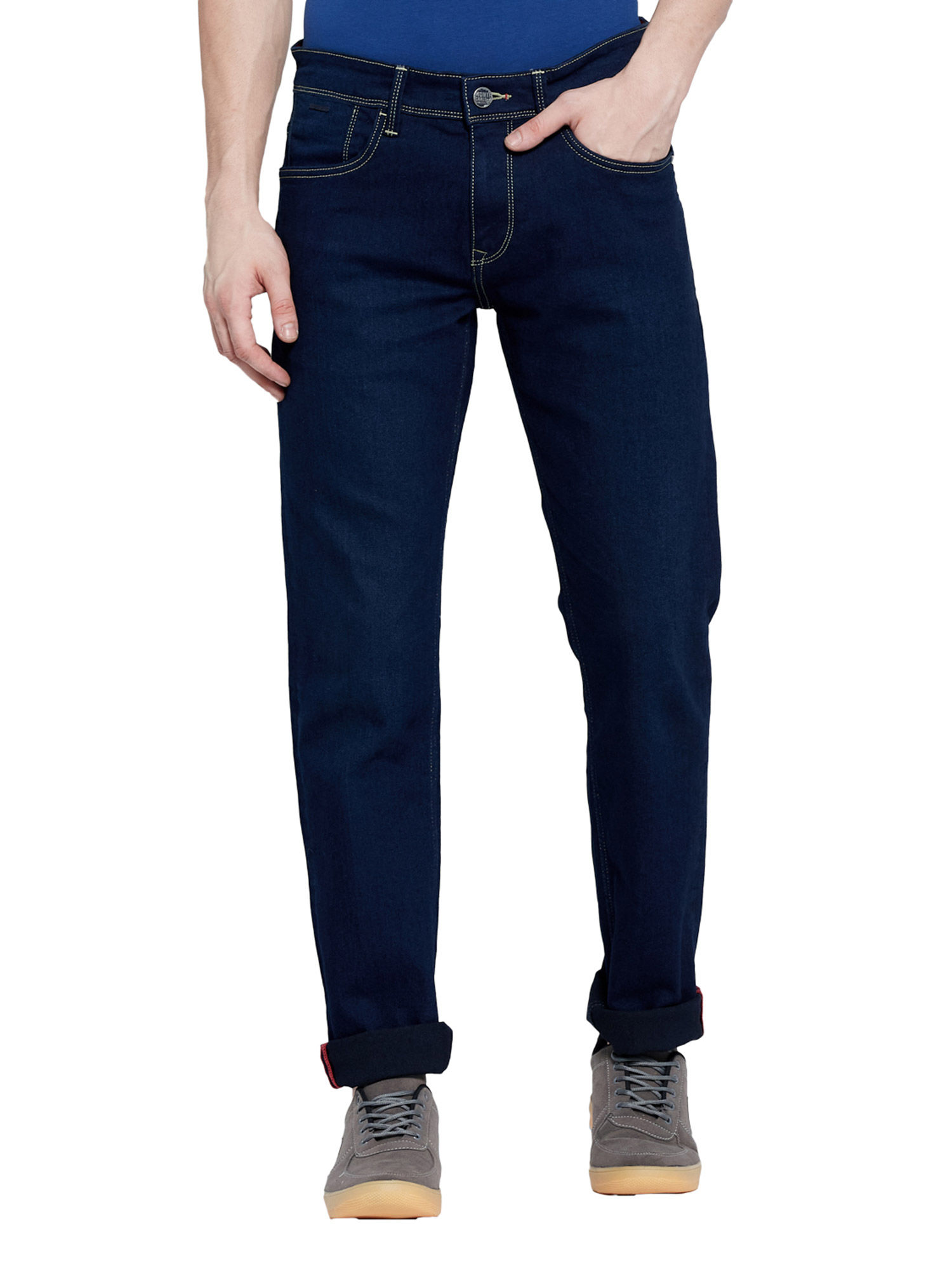 Buy Monte Carlo Blue Solid Denim Online 