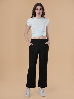 She N She - Straight Fit Lounge Pants Black