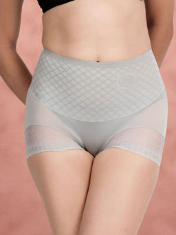 Shyaway - By Shyle Nimbus Cloud Patterned High Waist Panty Shapewear