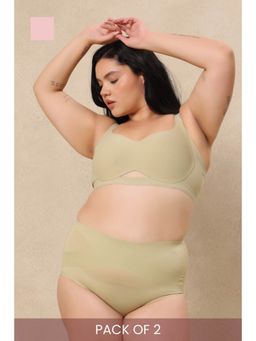 Krvvy - High Rise Seamless Shaping Briefs Multi-Color (Pack of 2)