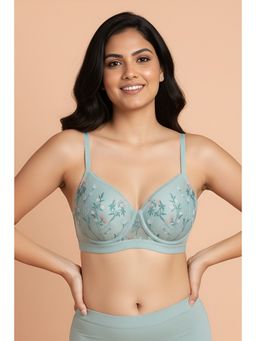 Zivame - Padded Non Wired Medium Coverage T-Shirt Bra - Green