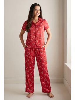 Zivame - Satin Shirt And Pyjama- Samba