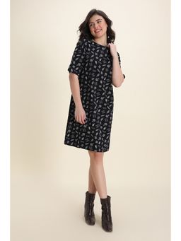 Zivame - Harry Potter Knit Cotton Loungewear Dress - Black Beauty