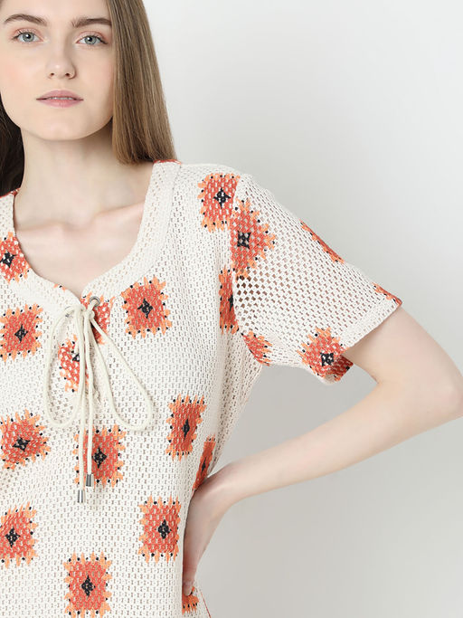 vero moda crochet dress Buy VERO MODA Cream Sleeveless Calf Length Knitted Crochet Dress from Next  USA