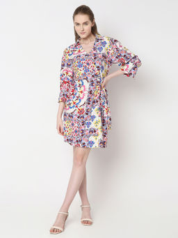 VERO MODA - Multi-Colour Floral Shirt Dress