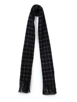 Calvin Klein - Checks Black Wool Muffler