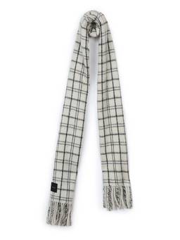 Calvin Klein - Checks Off-White Wool Muffler