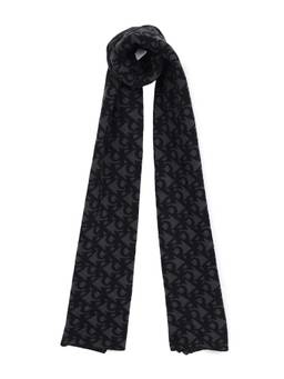 Calvin Klein - Logo Black Polyester Oblong Scarf
