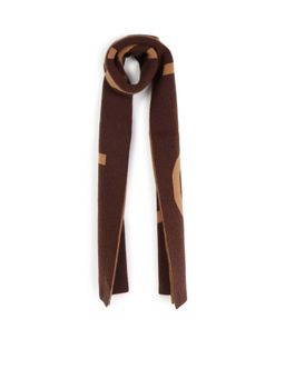 Calvin Klein - Logo Maroon Wool Muffler