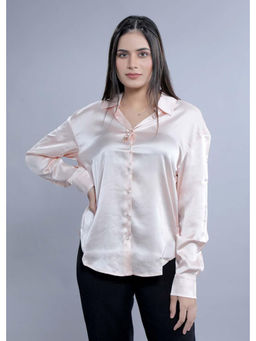 French Theory - Pink Oversized Satin Shirt