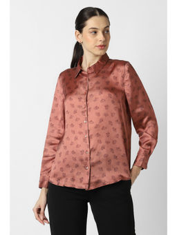 Van Heusen - Women Brown Print Long Sleeves Formal Shirt