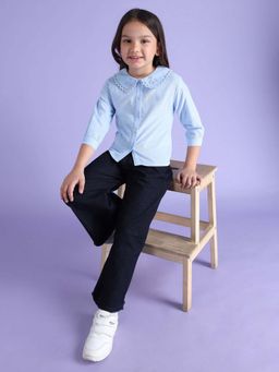 U.S. POLO ASSN. - Girls Blue Solid Shirt