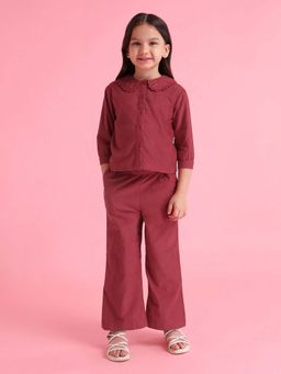 U.S. POLO ASSN. - Girls Red Solid Shirt