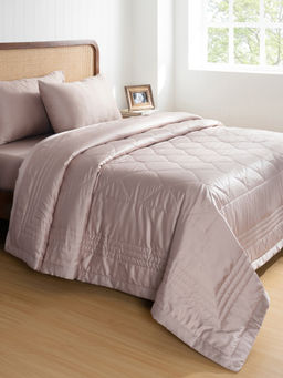 Maspar - Tencel Pink Summer AC Room 100 GSM Bed Quilt (Double)