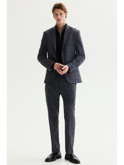 H&M - Men Grey Slim Fit Suit Trouser