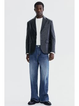 H&M - Men Blue Loose Straight Jeans