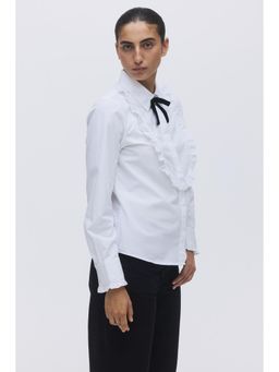 H&M - Women White Tuxedo-Style Shirt