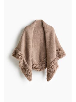 H&M - Women Beige Knitted Cape