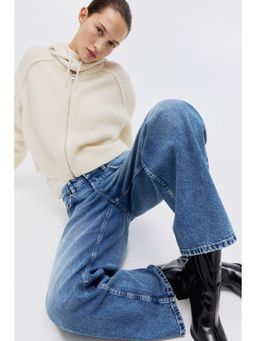 H&M - Women Blue Wide Regular Jeans
