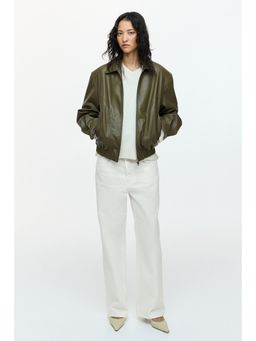 H&M - Women White Wide Regular Jeans