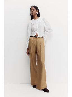 H&M - Women Beige Tailored Trouser