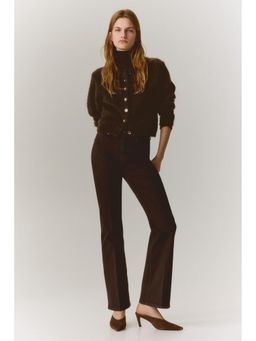 H&M - Women Brown Bootcut High Jeans