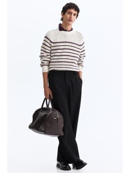 H&M - Men Black Loose Fit Tailored Trouser