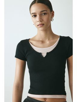 H&M - Women Green Layered T-Shirt