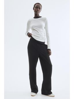 H&M - Women Black Tailored Twill Trouser