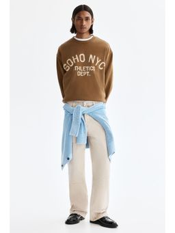 H&M - Men Beige Regular Fit Carpenter Trouser