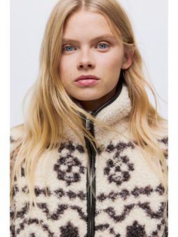 H&M - Women Beige Teddy Jacket