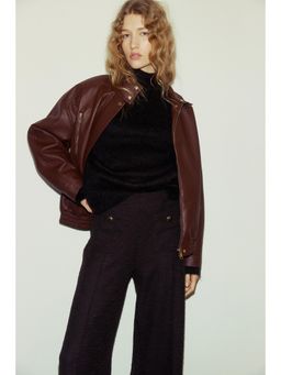 H&M - Women Brown Straight-Leg Trouser