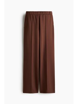 H&M - Women Brown Crease-Front Pull-On Pant