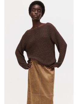 H&M - Women Beige Midi Skirt