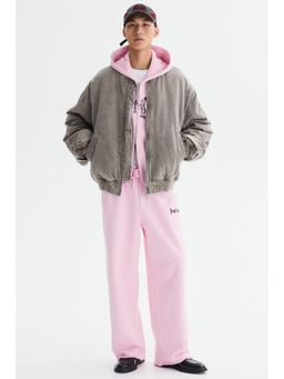 H&M - Men Pink Relaxed Fit Cotton Trackpant