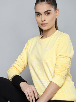 Alcis - Women Yellow Printed Sweatshirt