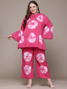 Readiprint - A Line Cotton Fabric Pink Color Co-Ord (Set of 2)