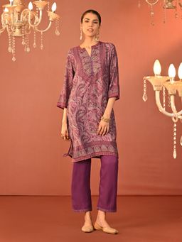 Lakshita - Purple Printed Co-Ord (Set of 2)