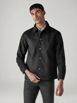 Levi's - Black Men Solid Black Redloop Shacket