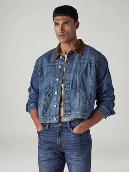 Levi's - Men Solid Regular Fit Denim Jacket