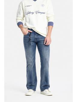Snitch - Blue Washed Regular Casual Jeans for Men