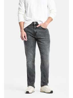 Snitch - Charcoal Grey Denim Slim Casual Jeans for Men