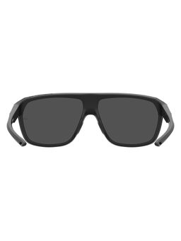 Under Armour - Grey Oleophobic Lens Rectangle Sunglass Full-Rim Matte Black Frame - 20476400362Ka
