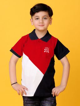 Kuchipoo - Boys Printed Cotton Blend Regular Polo T-Shirt