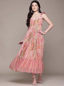 Aarke Ritu Kumar - Women Pink Printed Midi Dress