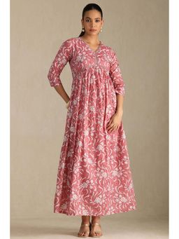 Soch - Women Pink Floral Maxi Dress