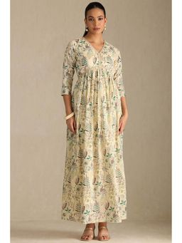 Soch - Women Yellow Floral Maxi Dress