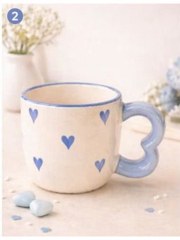 ACE THE SPACE - Blue Heart Handle Cup