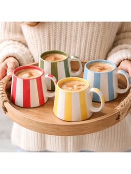 ACE THE SPACE - Stripes Coffee Cups (Pack of 4)