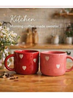 ACE THE SPACE - Red Pink Tea Cups (Pack of 2)